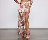 Jupe longue en maille Tropic Dreams