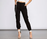 Edgy Chic Jogginghose aus Ponte-Strick