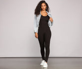 Ärmelloser Catsuit „Keeping Knit Bold“