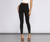 Leggings moulant en polaire