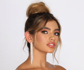 Just A Lil‘ – Ohrringe mit Strass-Fransen