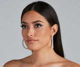 Glamouröse, schicke Creolen mit Zirkonia