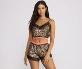 Feelin‘ Cute Pyjama Satin Cami und Shorts