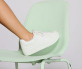 Schicke gesteppte Sneakers aus Kunstleder