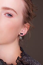 Vintage Schleife Ohrstecker