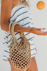 Sac en paille tressée
