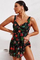 Robe de bain sans manches à devant torsadé, taille standard