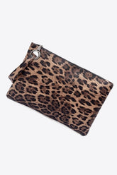 Clutch aus PU-Leder mit Leopardenmuster