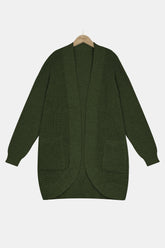 Chunky Knit Longline Cardigan with Pockets