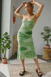 Robe mi-longue Hockney