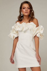 Robe en satin mystique élastique