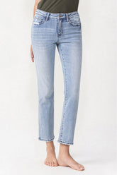 Lovervet Andrea Midrise Crop Straight Jeans in voller Größe