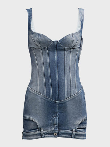 Denim Camisole Mini Dress