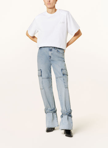 High Waist Wide Leg Work Jeans