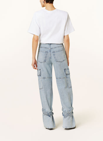 High Waist Wide Leg Work Jeans