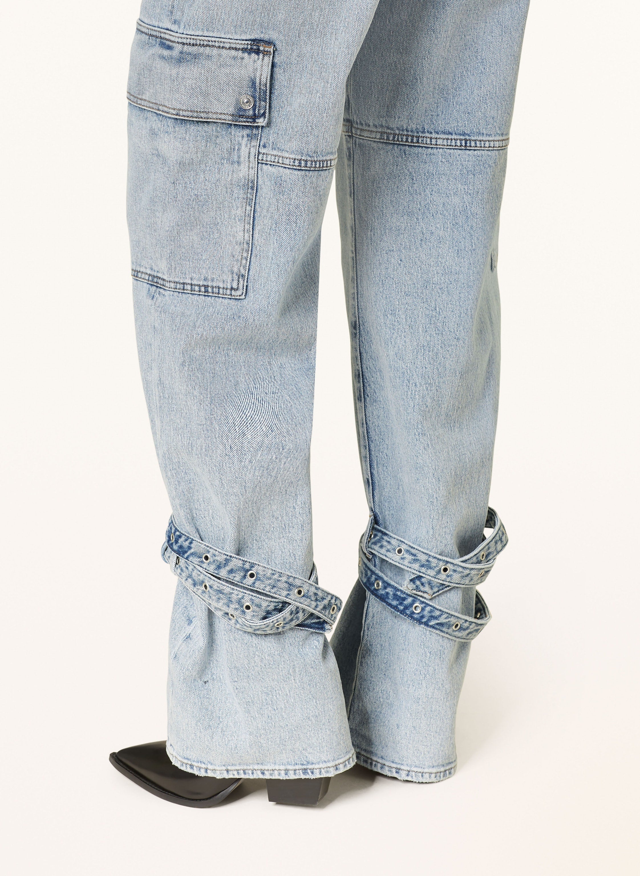 High Waist Wide Leg Work Jeans