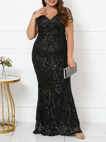 Laura Sequin Maxi Dress