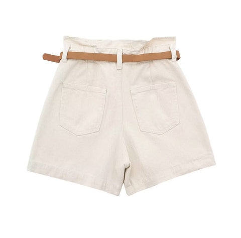 Short ample en jean avec ceinture Street