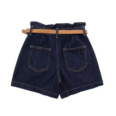 Short ample en jean avec ceinture Street