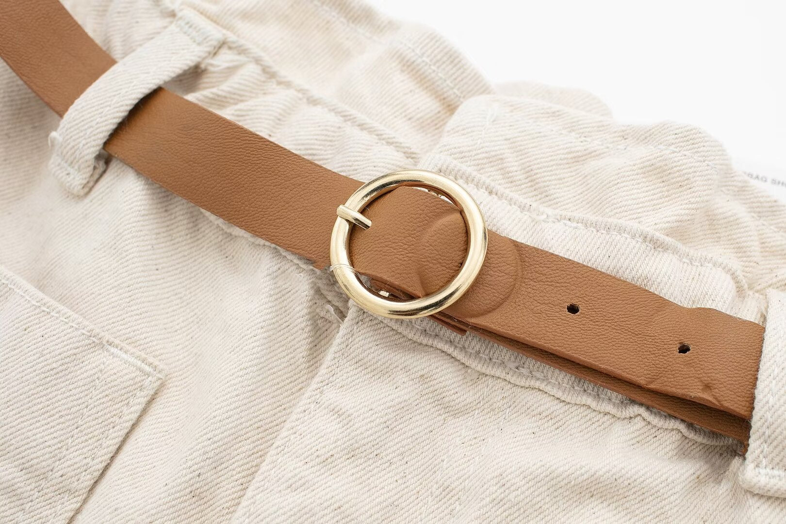 Short ample en jean avec ceinture Street