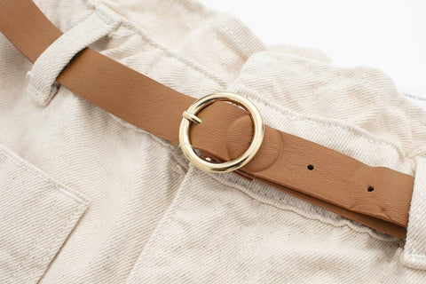 Short ample en jean avec ceinture Street