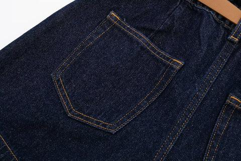 Short ample en jean avec ceinture Street