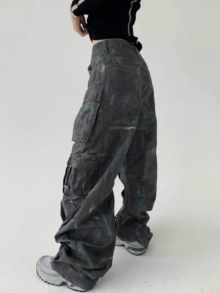 Pantalon à jambe large style streetwear