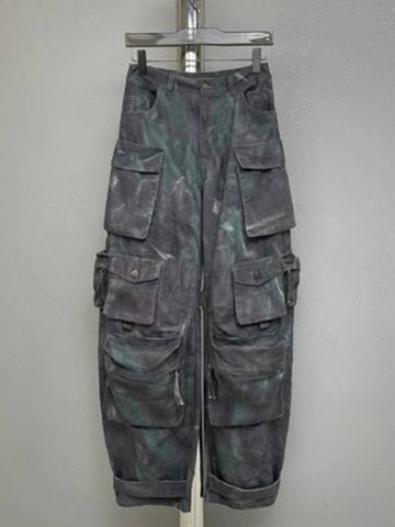 Pantalon à jambe large style streetwear