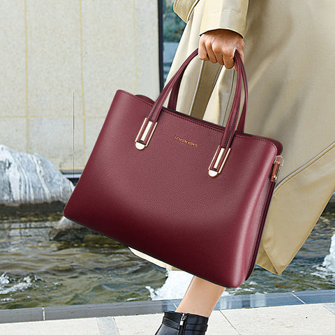 Sac à main grande capacité Sac tendance à une épaule Sac fourre-tout de bureau pour maman d'âge moyen 