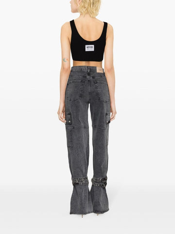 High Waist Wide Leg Work Jeans