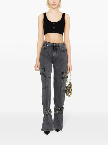 High Waist Wide Leg Work Jeans