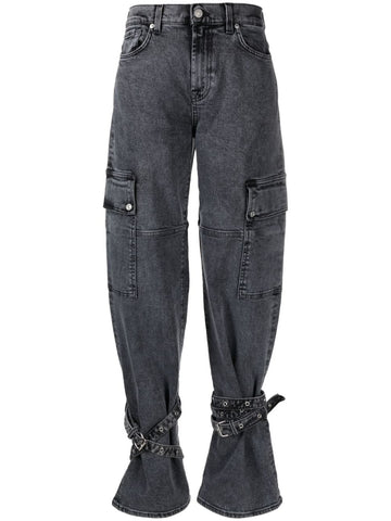 High Waist Wide Leg Work Jeans