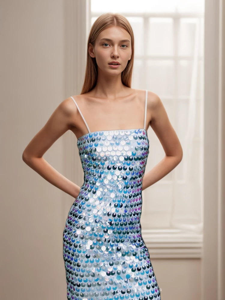 Sexy Sequin Sling Dresses