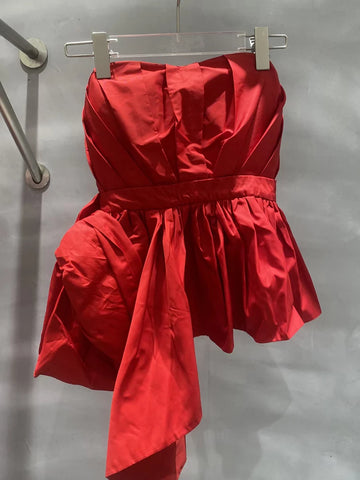 Gilet sans bretelles à ourlet irrégulier