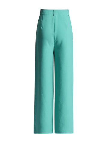 Ensemble deux pièces à taille haute et manches courtes avec col en V