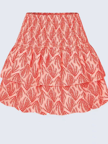 TWOTWIONSTYLE Printed Pleated Skirt