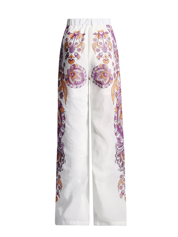 Printed Flip Collar Two Piece Set