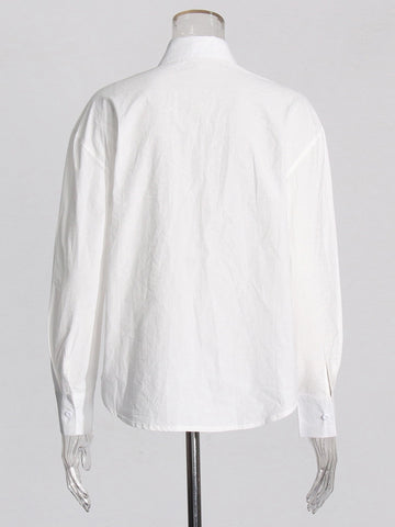 Hollow Out Flower Shirt Top