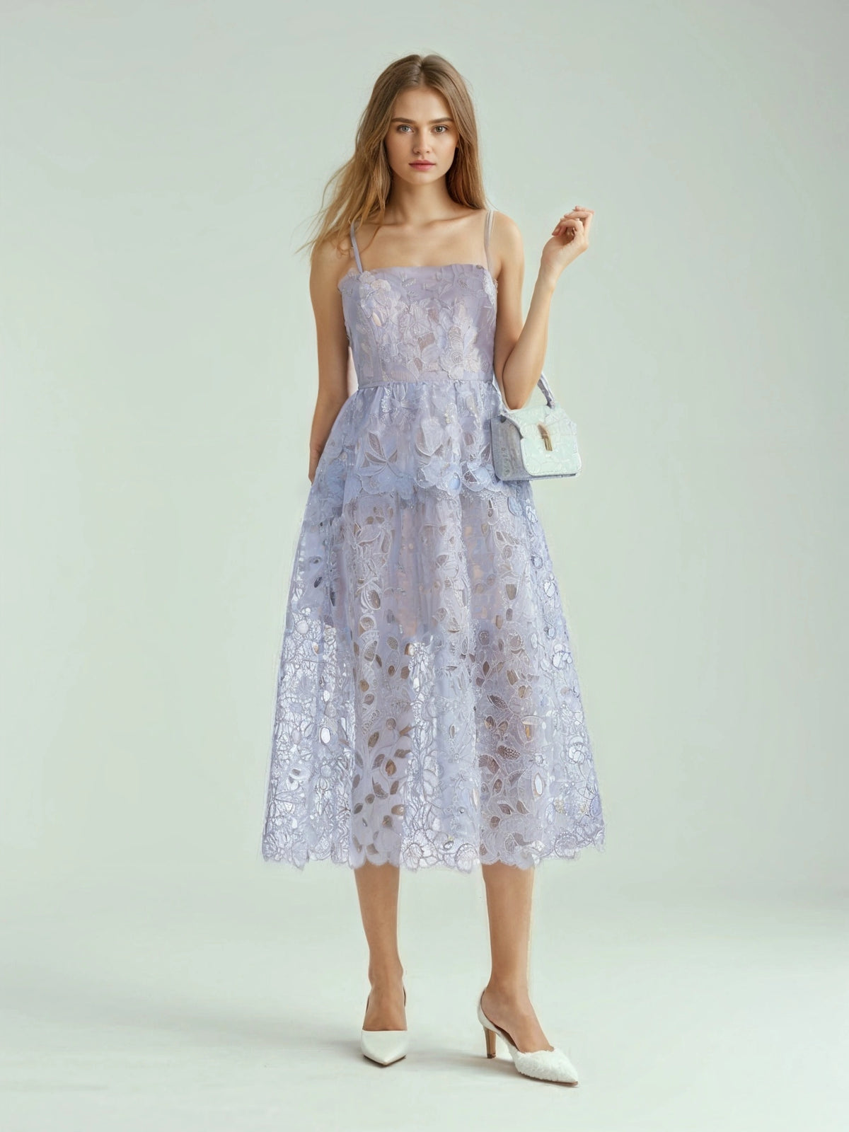Hollow Out Sexy Camisole Maxi Dress