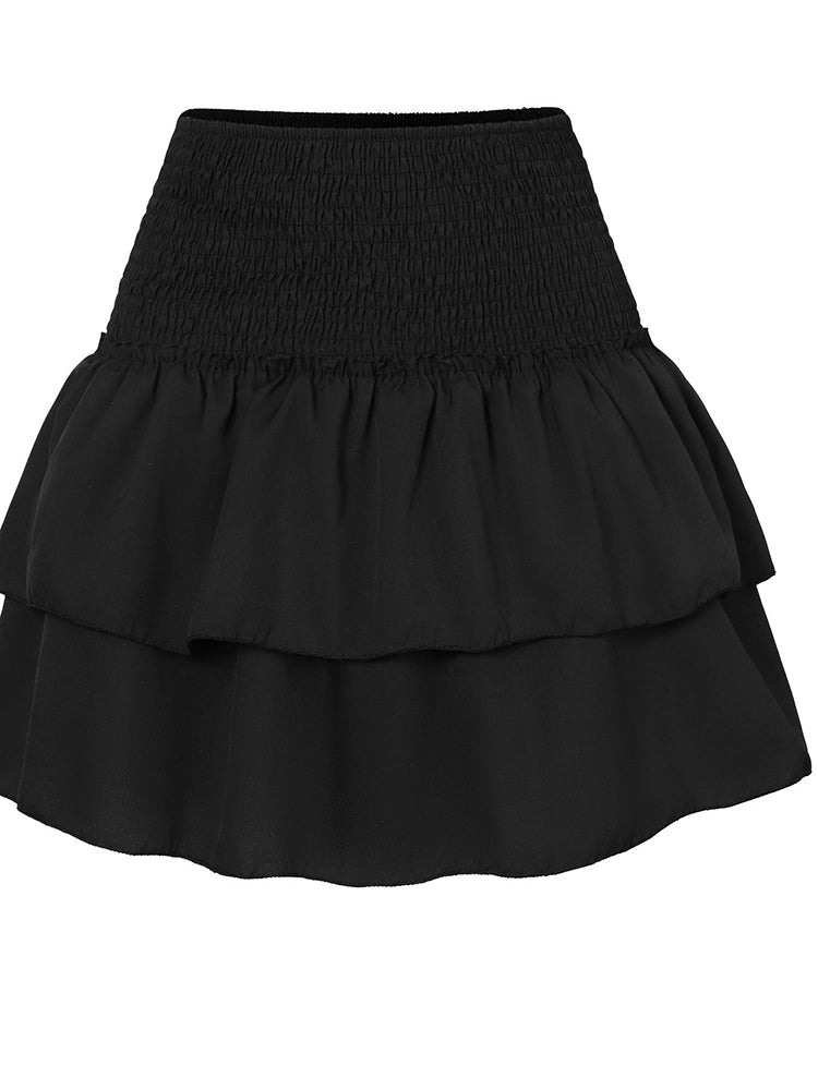 TWOTWIONSTYLE Printed Pleated Skirt