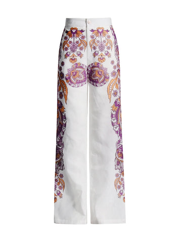 Printed Flip Collar Two Piece Set