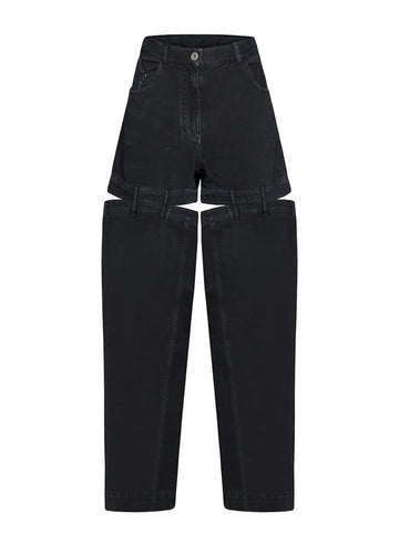 Chic Spliced Zipper Jeans