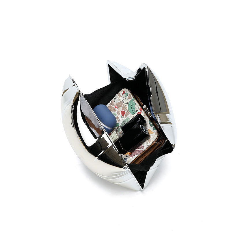 Glänzende Mini-Pentagramm-Tasche aus Acryl, klein, süß, exquisite Box-Kette, Umhängetasche 