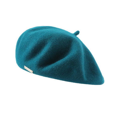Couleurs disponibles Béret en laine Saison décontractée britannique Chaud Épais Couleur unie Tout assorti Chapeau 