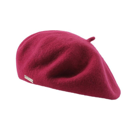 Couleurs disponibles Béret en laine Saison décontractée britannique Chaud Épais Couleur unie Tout assorti Chapeau 