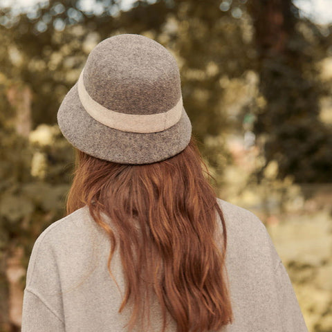 Chapeau de pêcheur Chapeau coréen Chapeau seau en laine Chapeau seau en laine tricoté japonais chaud 