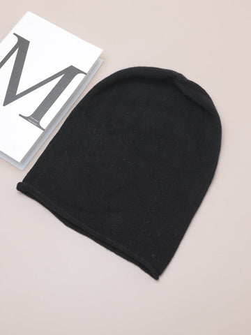 Mütze, warmer Ohrenschutz, großer Kopfumfang, Beanie-Mütze, gestrickte Wollärmelkappe 