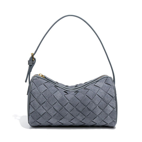 Sac à main tissé en daim givré de niche décontractée et paresseuse 