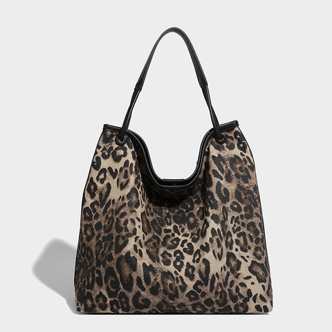 Handtasche mit Leopardenmuster, hohe Griffigkeit, große Kapazität, Büro, alle passenden Umhängetaschen, Einkaufstasche 