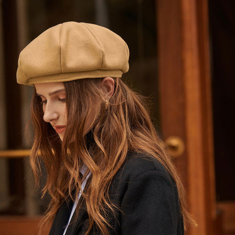 Niche Béret Tendance Dame Rétro Français Élégant Portable Chapeau 